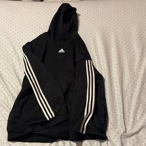 Adidas Black Pullover with White Accents